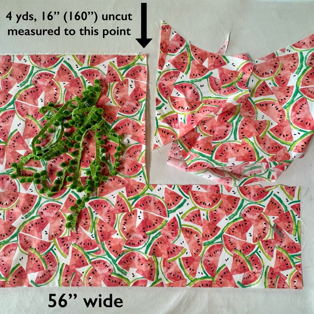 Indoor/Outdoor Watermelon Fabric (4.44 yds x 56”) with Trim & Upholstery Thread - Picture 12 of 17